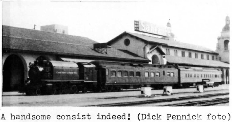 The train in front of the depot