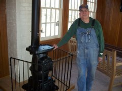Larry Rose and old stove