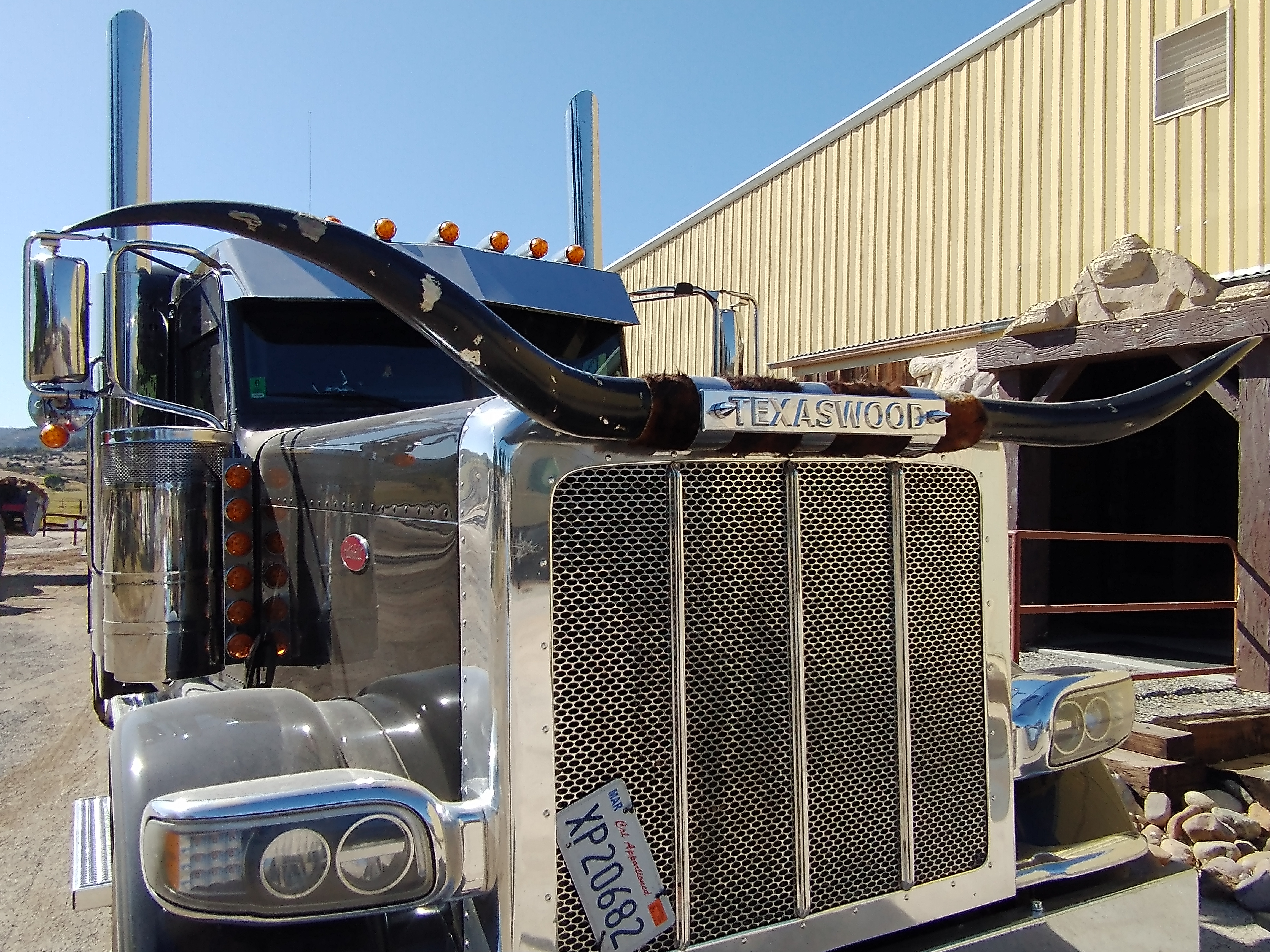 Production truck at Campo during site preparation