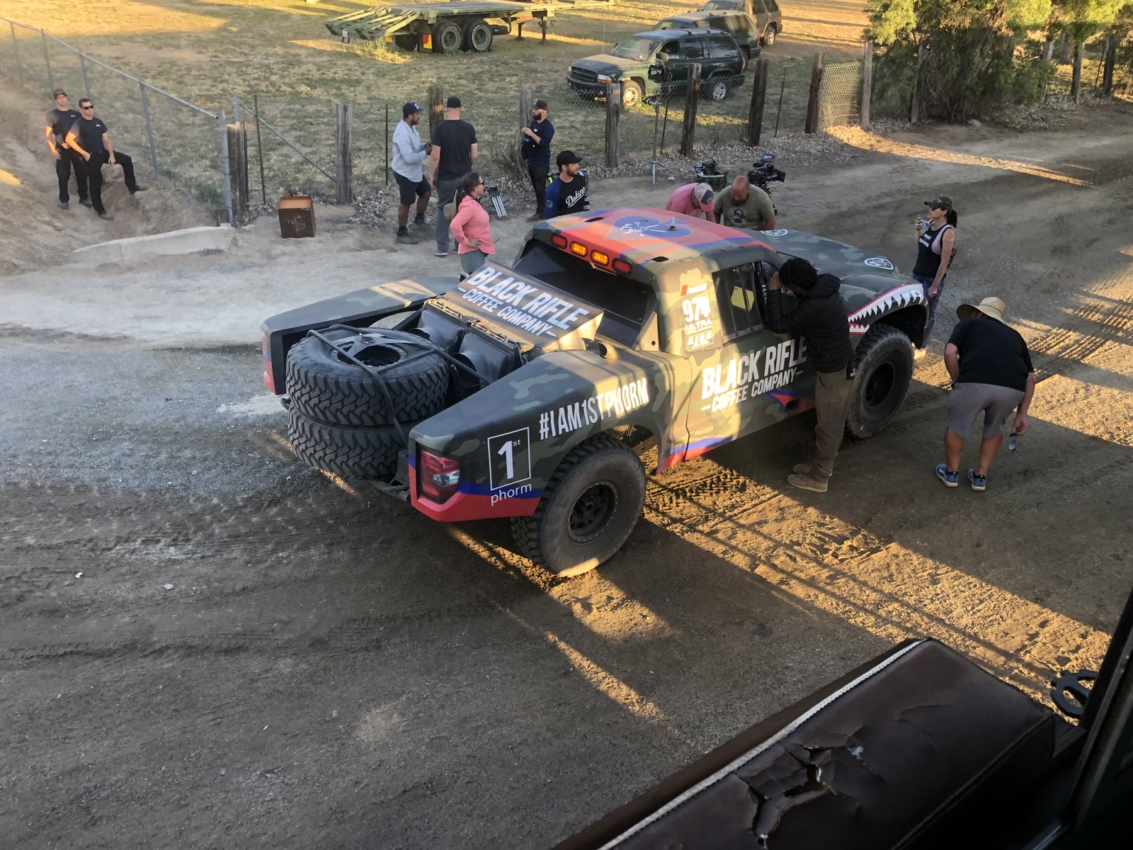 Black Rifle Coffee production photograph at Campo